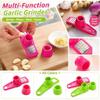 Manual Garlic Grinder Garlic Press Ginger Crusher Multi Functional Kitchen Tool for Crushing Mincing and Peeling Garlic and Ginger with Compact Design