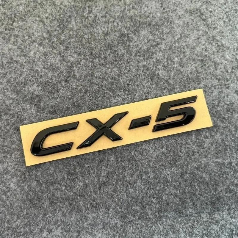 3D ABS CX-4 CX-5 Car Letter Badge Logo Trunk Decorative Sticker For Mazda 2 3 6 CX50 CX60 CX30 CX7 CX90  Demio black Accessories wcgvh11
