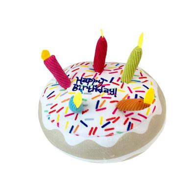Petsmon Dog Cat Birthday Party Cake Toy, Mixed Colors, 1 Piece