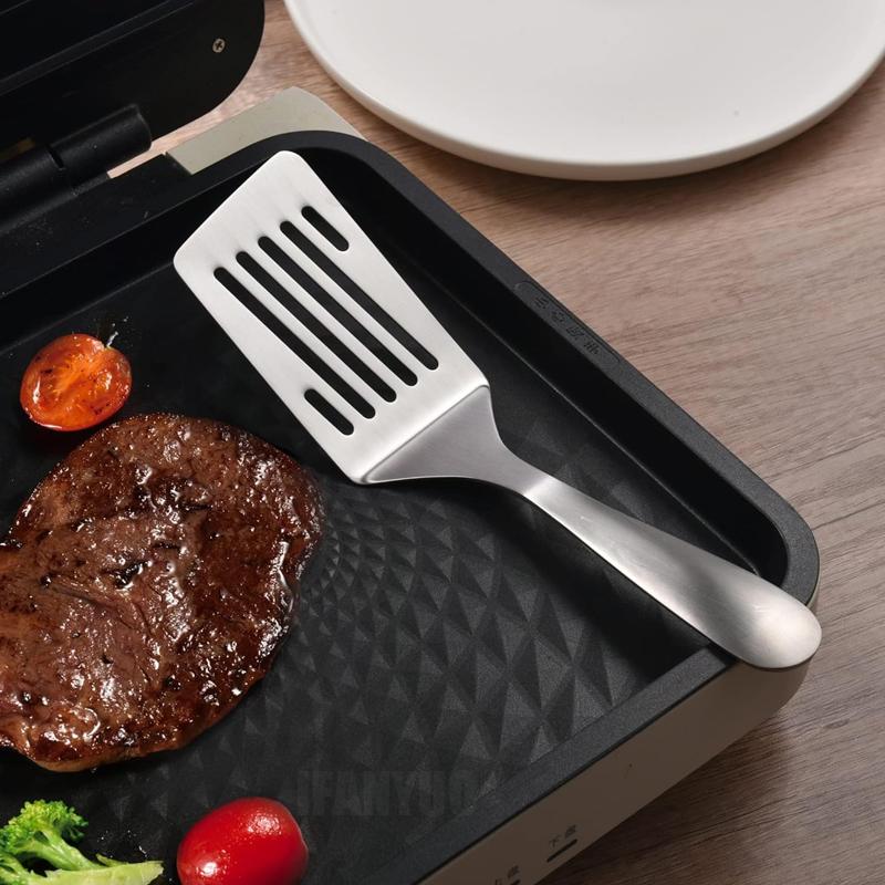 Stainless Steel Square Head Steak Cooking Spatula Pizza Shovel Pancake Beef Scraper For Kitchen BBQ Non-stick Utensils Supplies