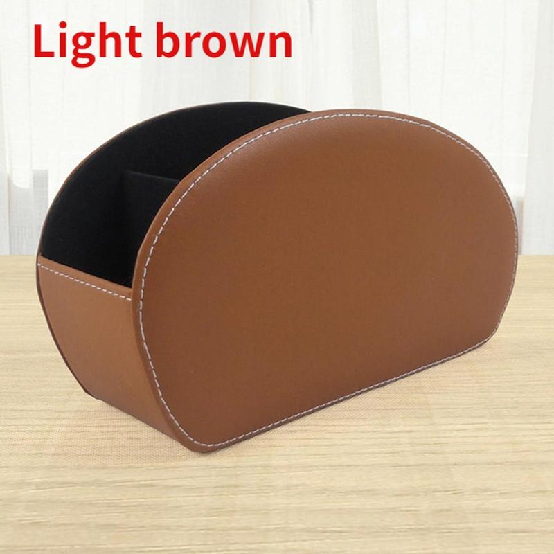 Úložný box na dálkové ovladače Držák Organizér Kůže Ovladač Dálkové ovládání Štětce na make-up Domácí Stůl