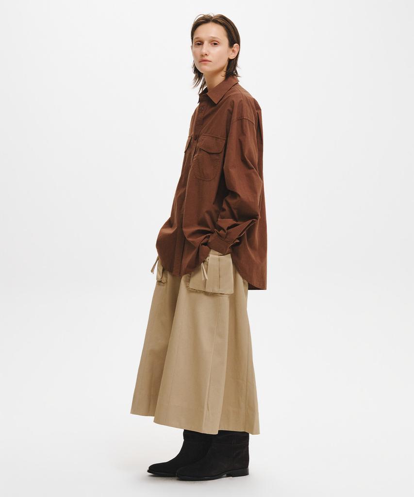 GENERALIDEA Loose Fit Two-Pocket Shirt [Brown] / Gf3Lsh503