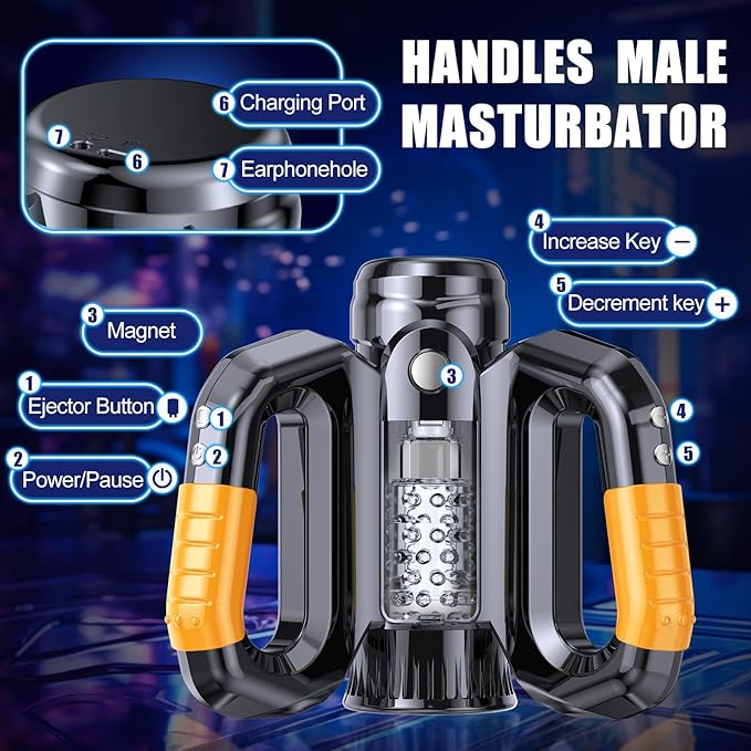 Automatic Male Masturbators Sex Toys for MenMale Stroker with 10 Thrusting & Rotating Modes Male Sex Toys with Live Voice Cell Phone