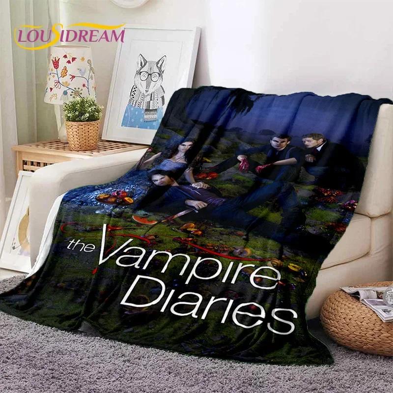 The Vampire Diaries Damon Salvatore Soft Flannel Blanket for Beds Bedroom Sofa Picnic,Throw Blanket for Outdoor Leisure Nap Gift