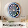 Time Teaching Wall Clock, 14 Inch Early Education Silent Clock with Large Colorful Numbers, Learning Clock for Kids Bedroom