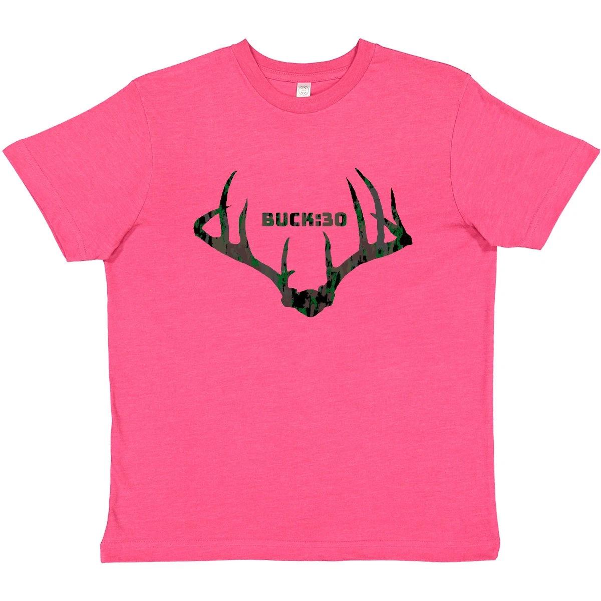 

Inktastic Buck:30 In Camo Youth T-Shirt Hunting Deer Antler Rack Season Tree Day 160