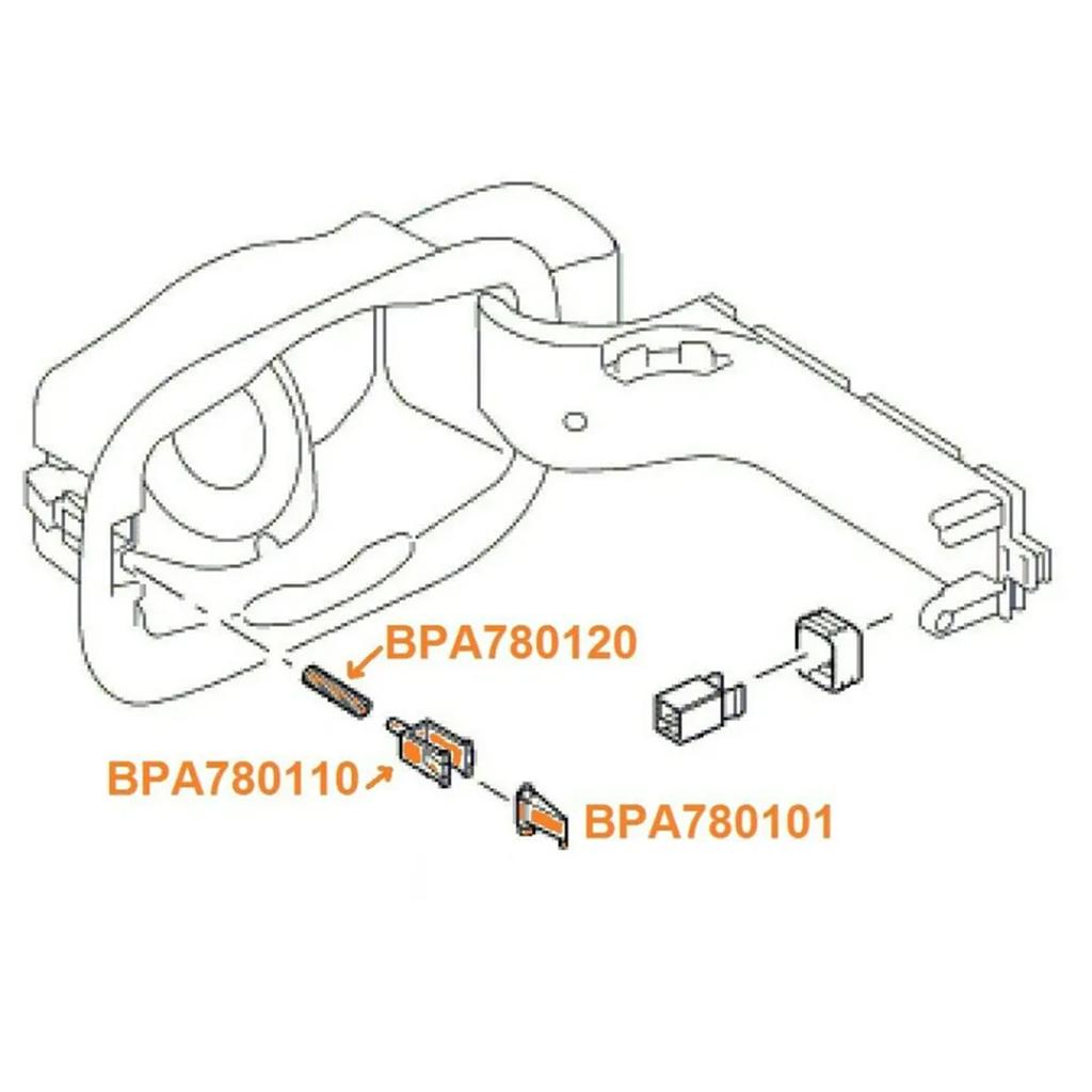 Car Fuel Filler Flap Latch Repair Fuel Door Clip Spring Repair Set for Discovery 3/4 Sport ARV780020