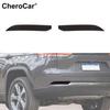 Rear Fog Light Trim Bezel Frame Decor for Jeep Grand Cherokee + Smoked Black
