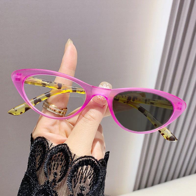 New Trend Cat Eye Photochromic Glasses for Women Anti Blue Light Fashionable HD UV Protection Near Sight Eyeglasses Diopter To -4.0