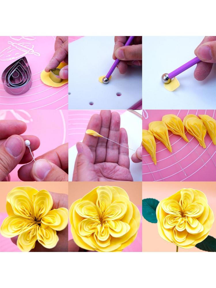 20pcs Clay Cutter Stainless Steel Drop Round Ceramic Pottery Mold Designer DIY