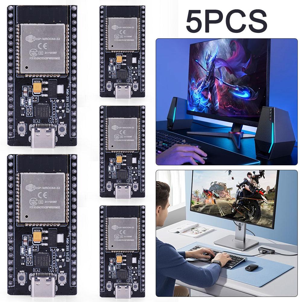 2-50pcs ESP32 WROOM-32 Development Board TYPE-C CP2102 WiFi+Bluetooth Ultra-Low Power Consumption Dual Core Wireless Module Tool
