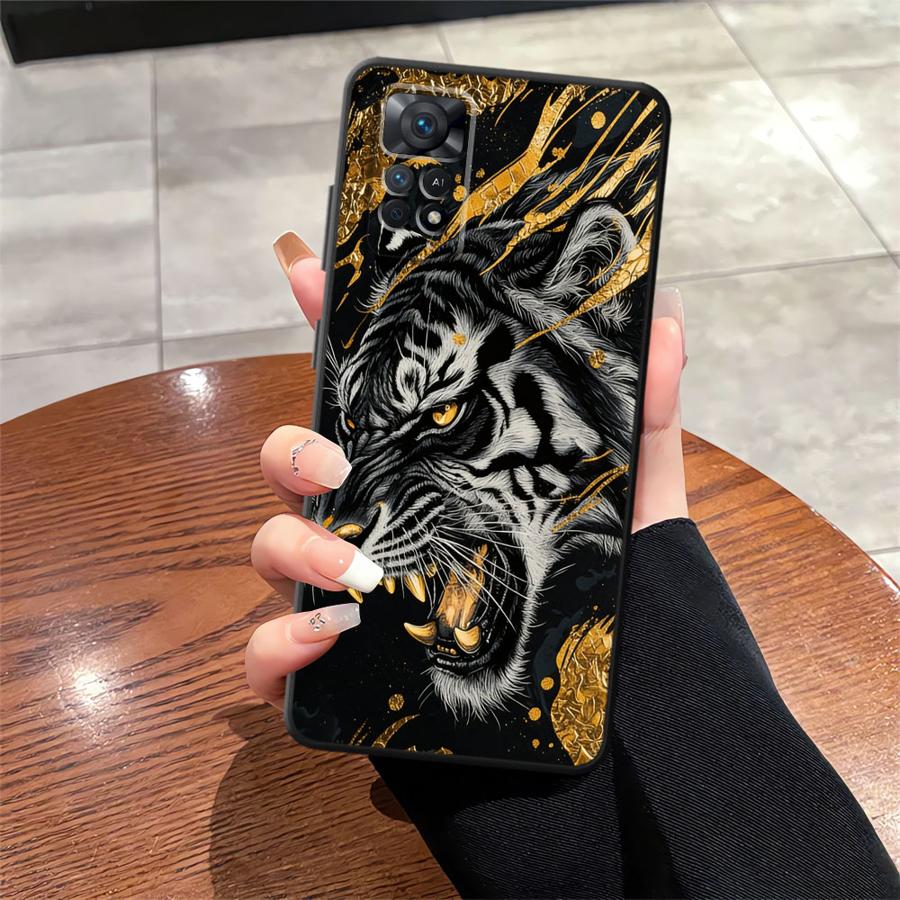 Funda Phone Cover Case for Xiaomi Redmi Note 9 13 Pro Plus 11s 12s 12 Pro 14 11 7 8 10 10S 9S Cool Tiger Leopard