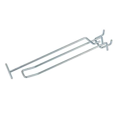 Dubbele hanger met arm voor EURO Mega-M geperforeerd prijskaartje L-20cm fi4 zink N