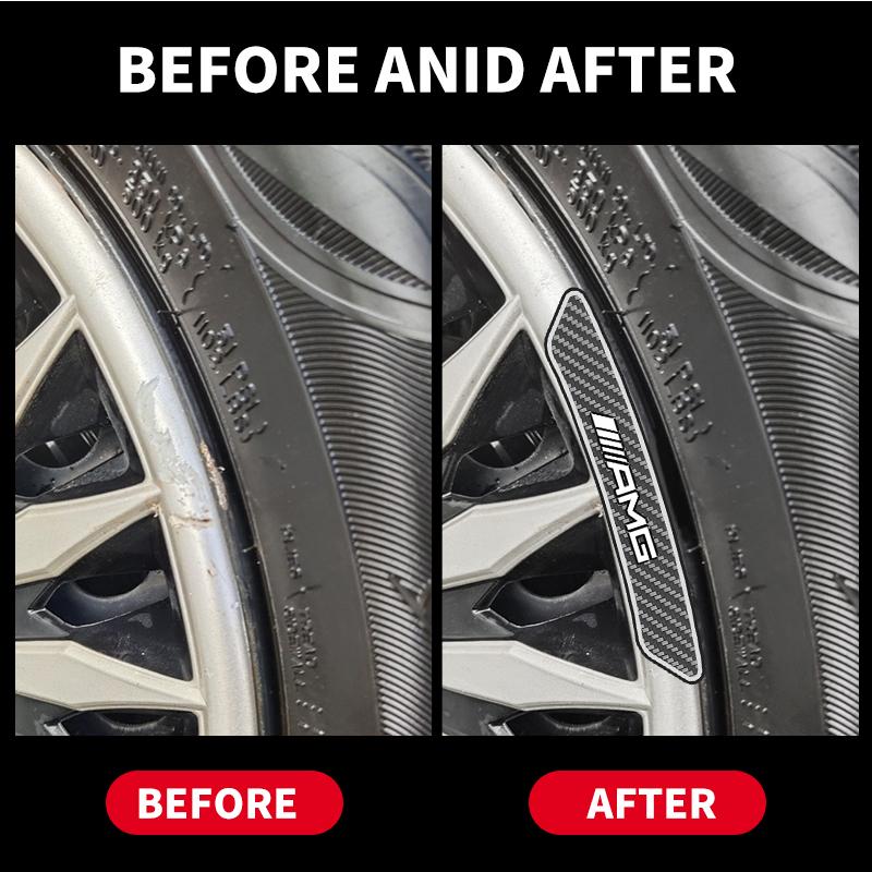 Car Accessories Decora Decal Wheel Hub Aluminum Alloy Stickers For Mercedes Benz W211 W203 W204 W210 AMG W202 CLA W212 W220 W205