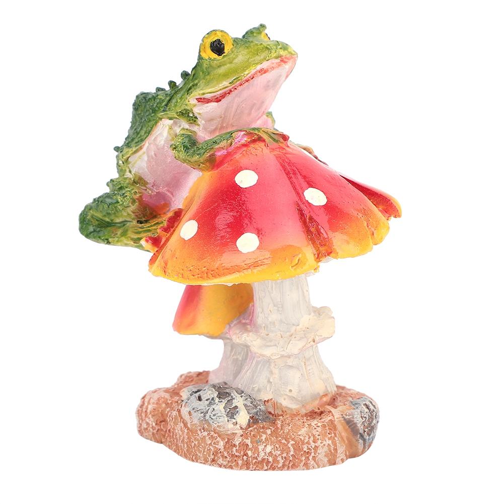 Cute Animal Mushrooms Lawn Decorations Gardens Courtyard Ornaments(Red)