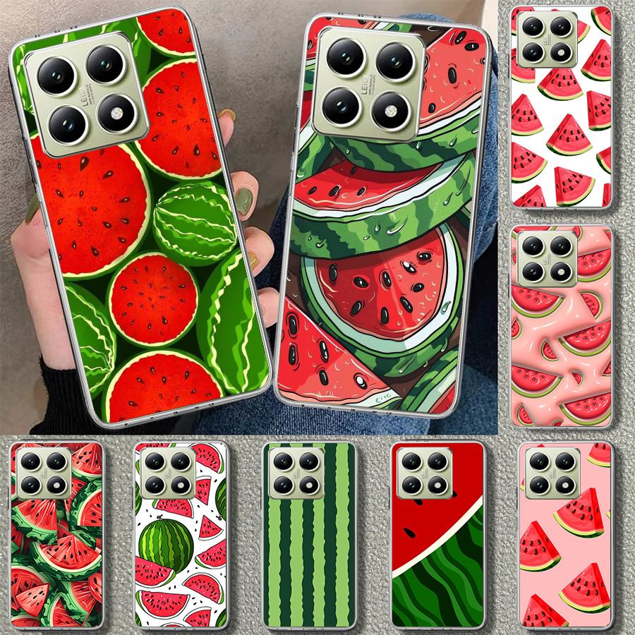 Watermelon Summer Fruit Phone Case Cover for Xiaomi Redmi Note 15 14 13 12 11 Pro Plus 14S 12S 11S 11T 11E 10S 10 Customized Fun