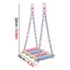 Cotton Rope Parrot Rope Ladder Wooden Construction Bird Cage Ladder  for Cockatiels
