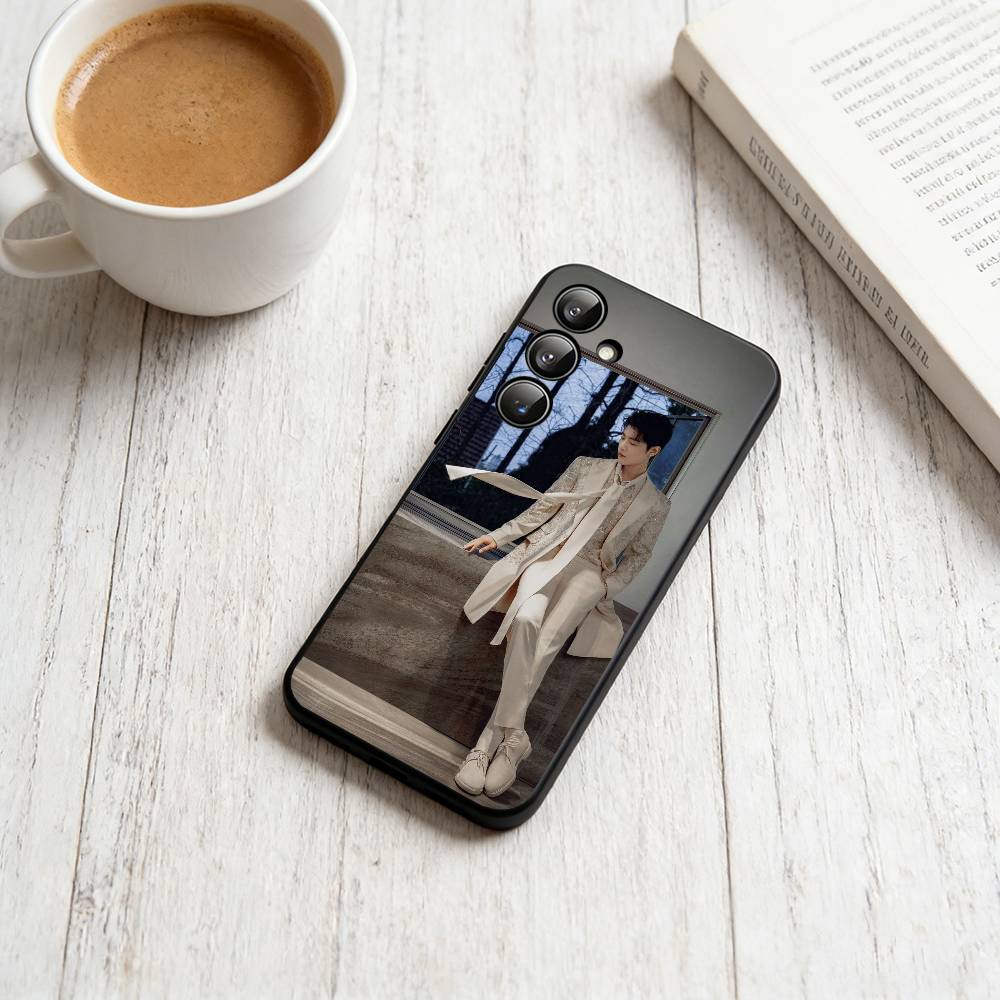 S-Sean Xiao Xiaozhan  Phone Case Black Silicone Soft For Samsung Galaxy A73,A72,A71,A70,A53,A52,A51