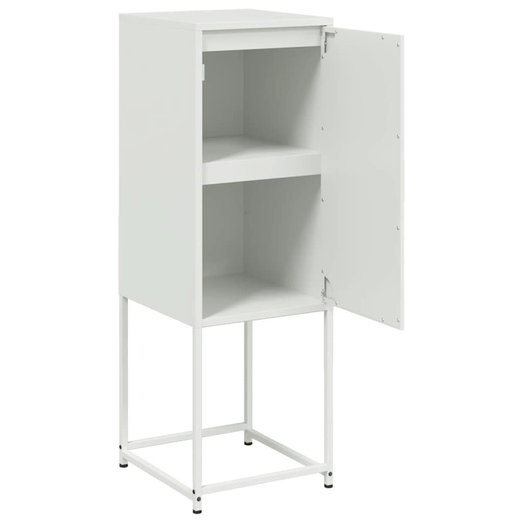 Highboard White 36x39x107 cm Steel