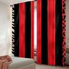 Vibrant Red Black Zebra Printed Curtains Suitable Bedroom Bathroom Living Room Dining Study Office Curtain Set Of 2 Made Polyester Washable Great