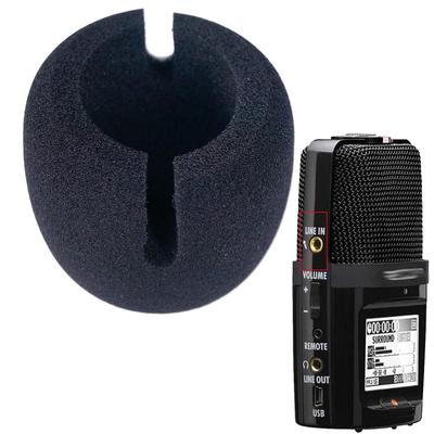 V-MOTA Microphone Wind Screen Foam Cover 2 Pcs for Zoom H2N Portable Handheld Sound Quality Wind Noise Reduction Black