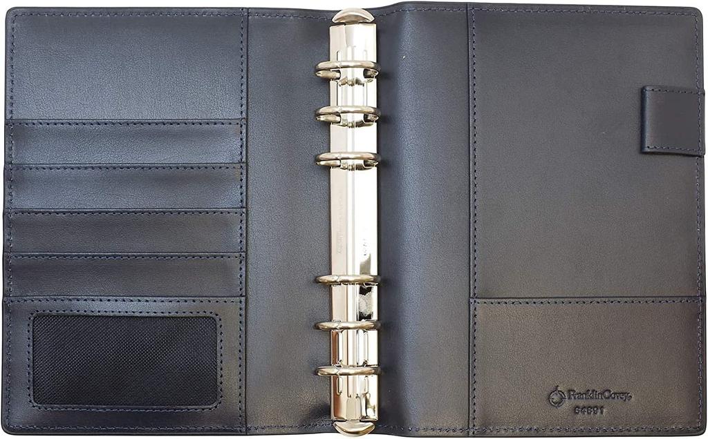 Franklin Planner Daily Starter Kit, 12-Month Edition, Compact Size, Navy, Starting July 2024, 86166