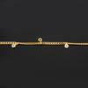 White Topaz Bracelet 925 Sterling Silver Gold Plated Jewelry Gift for Her