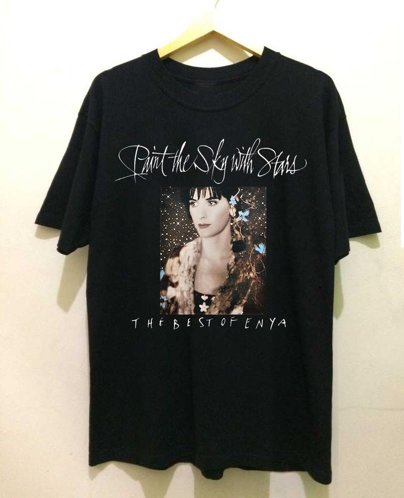 Enya Paint the Sky with Stars Album Black Tee Unisex TShirt All Size Unisex T-Shirt M