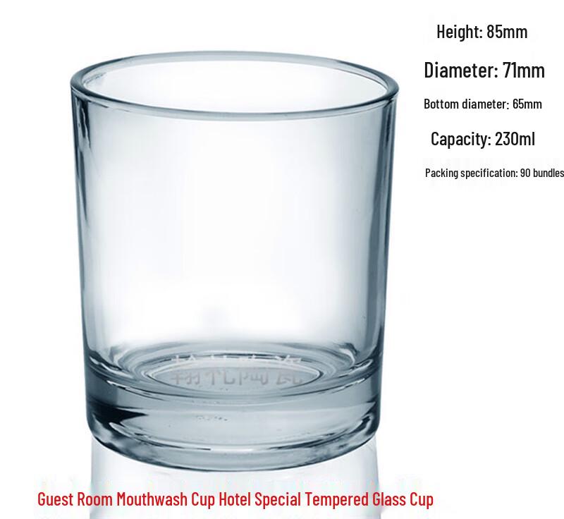 Commercial Grade Tempered Glass Beverage Glass