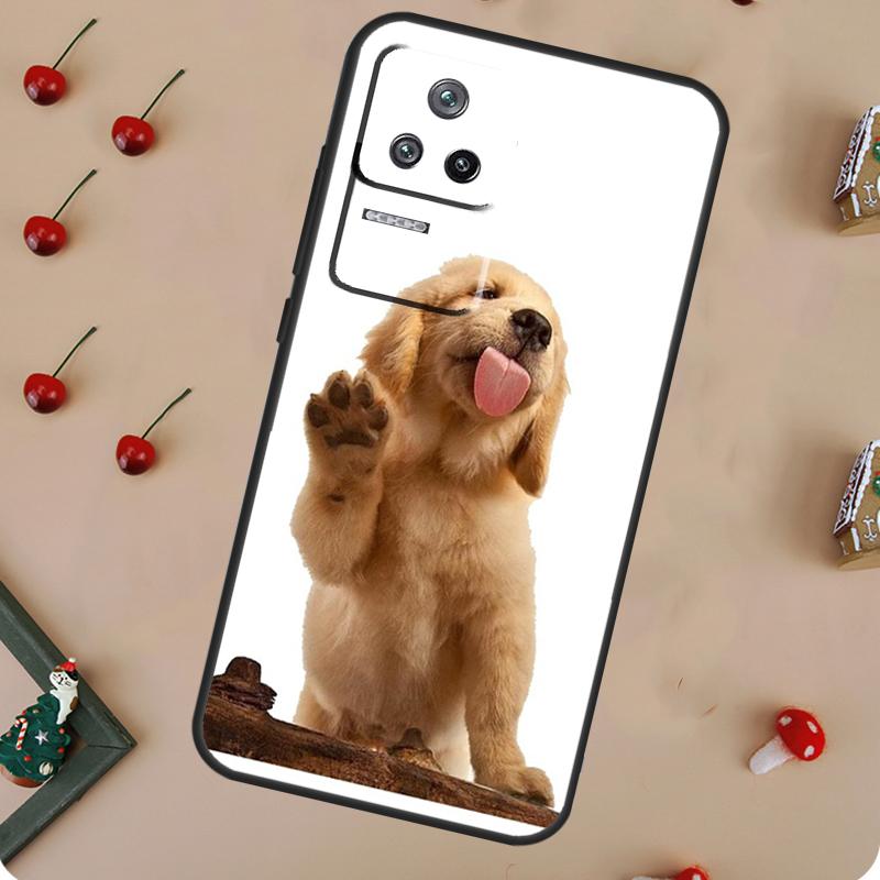 Golden Retriever Dog Case For POCO F5 Pro M6 X3 X5 X6 Pro F3 M5s Xiaomi Mi 13 14 Pro 13T 11T 12T 12 Lite Cover