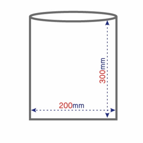 Ordy Standard Size #11 Poly Bags, 200 count, Semi-Transparent, 20cm x 30cm, 0.01mm Thick, Food Sanitation Law Compliant, Easy-to-Remove, BPN11 (x 4)