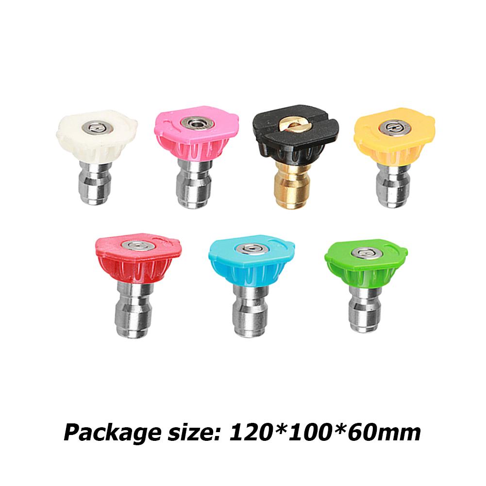7/5 buc 1/4 inch mașină de spălat cu presiune înaltă Jet Lance Spray duze vârf 5000PSI 0 15 25 40 60 grade udare săpun duză vârf