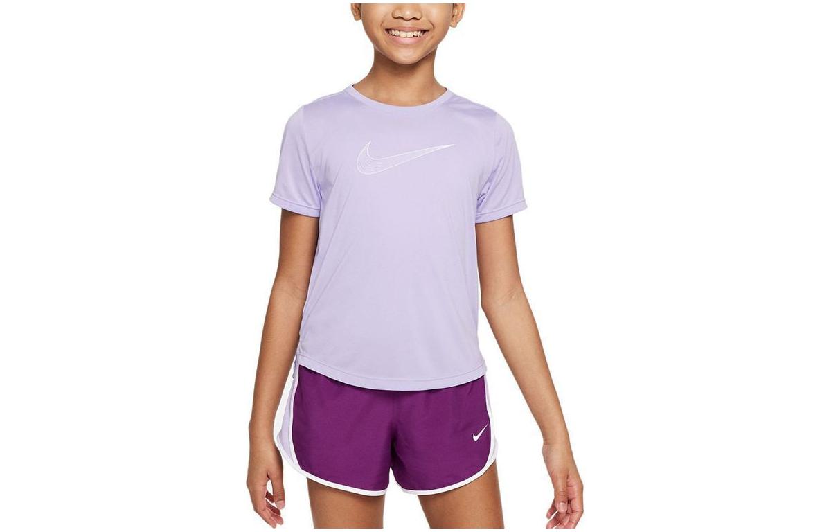 Nike T Shirt Light Purple Kids  DD7639-515 XL