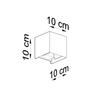 Luca white LED wall lamp IP54