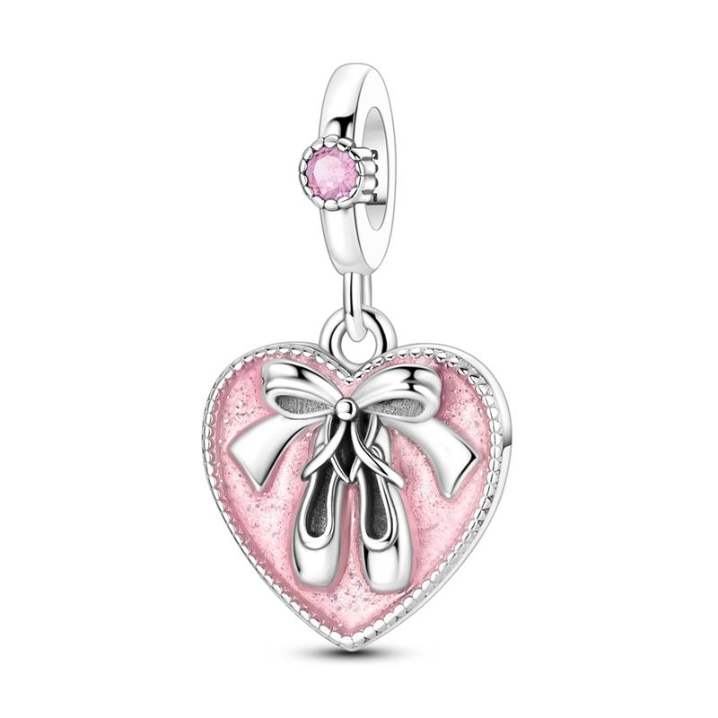925 Silver Charms Beads Passport Dog Shoes Dangle Fit Bracelet Women Jewelry Gift DIY