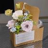 Eco-Friendly Kraft Paper Coffee Cup & Bouquet Gift Box - Perfect for Flowers & Takeaway