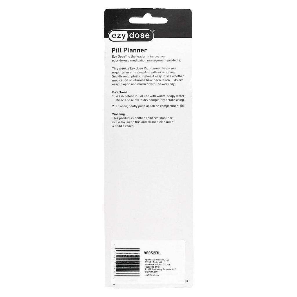 Weekly Pill Planner, Xl, 1 Count