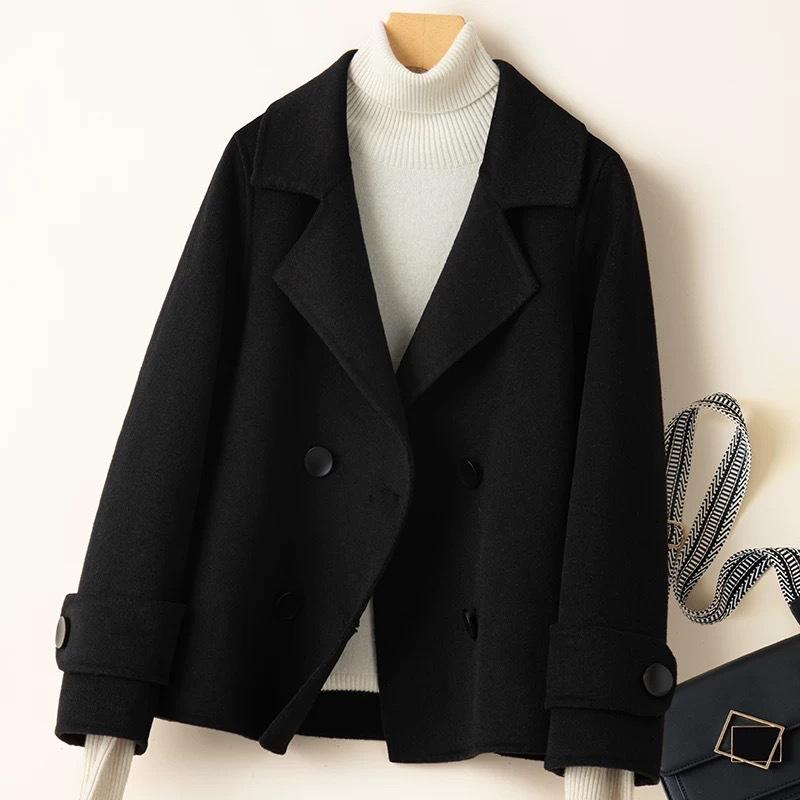 New Wool Coat for Women In Autumn and Winter Short Suit Collar Small Wool Coat Mother