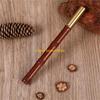 W89C Business Signing Pen Brass Pen Lid Bamboo Pen Refillable Woods Gel Pen