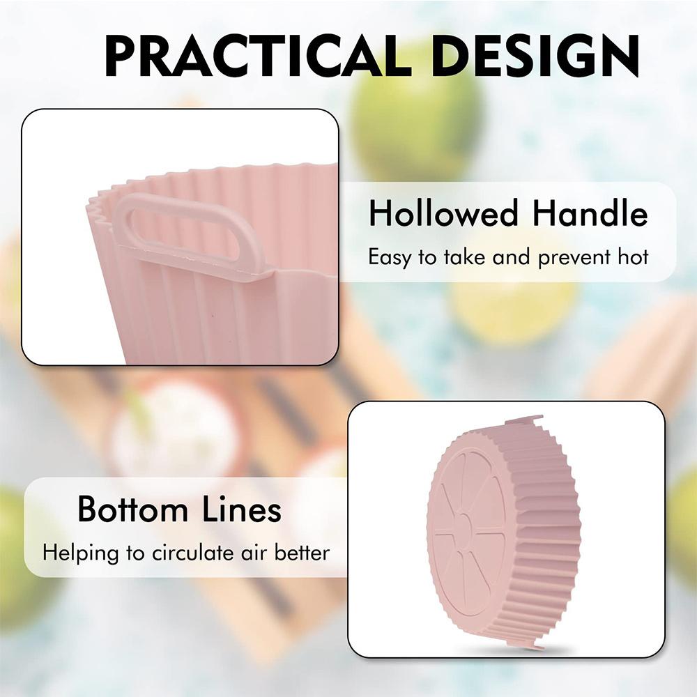 Okrągła Wymienna Blacha do Pieczenia do Piekarnika Frytkownicy Powietrznej, Koszyk na Smażonego Kurczaka, Mata, Silikonowy Garnek do Frytkownicy Powietrznej, Patelnia Grillowa, Akcesoria Kuchenne