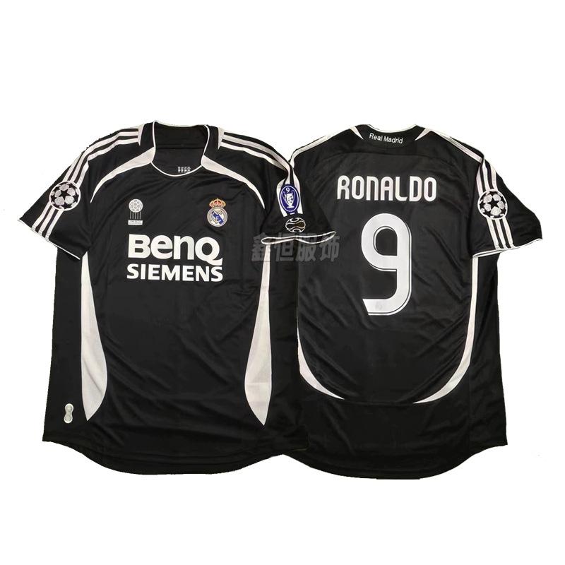Vintage classic star print AC Barcelona Portugal Arsenal Juventus Italy Manchester United Real Madrid football jersey