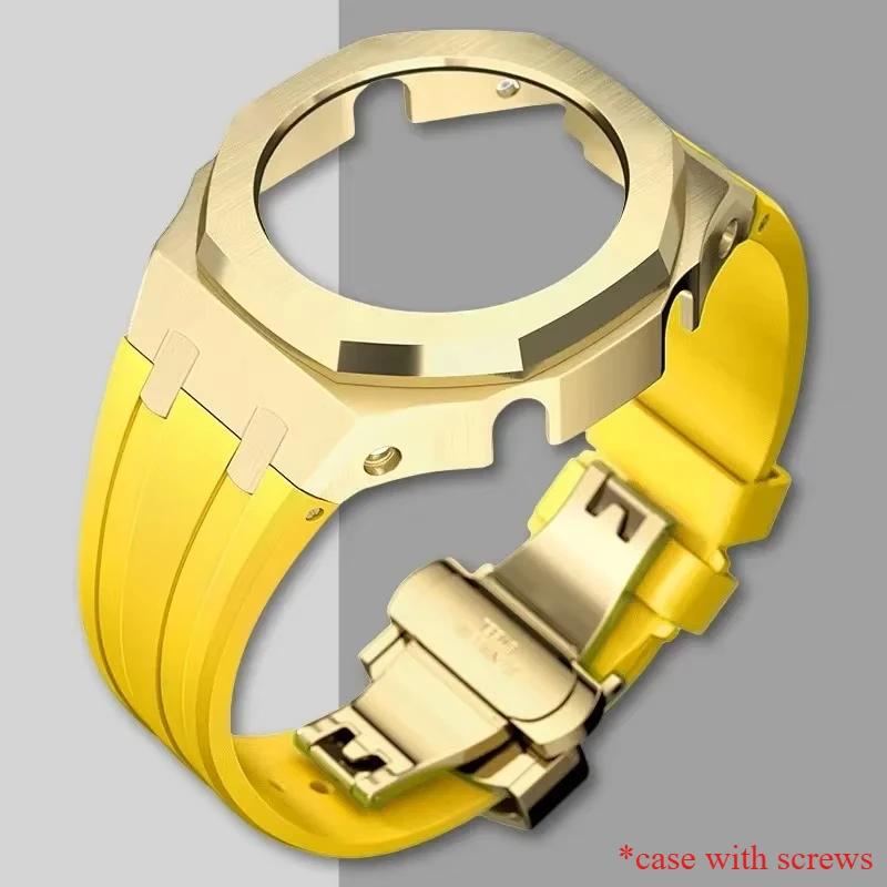 Gen4 Metal Case Bezel Frame GA2100 GAB2100 Casioak Mod Kit Modification Frame For GA2110 Metal Rubber Strap Accessory Wholesale