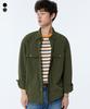 Groove Rhyme Taslan Two-Pocket Snap Semi-Overfit Utility Shirt (Lrrscsa142M)