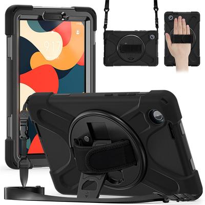 Lenovo Tab One 8.7" Rugged Case with Stand and Shoulder Strap - Black