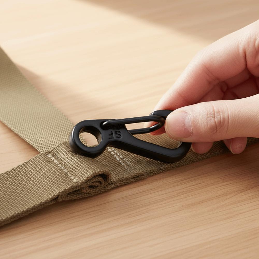 20 Pcs Alloy Mini EDC Carabiner Heavy Duty Snap Spring Clips Spring Snap Hook  Outdoor Hiking