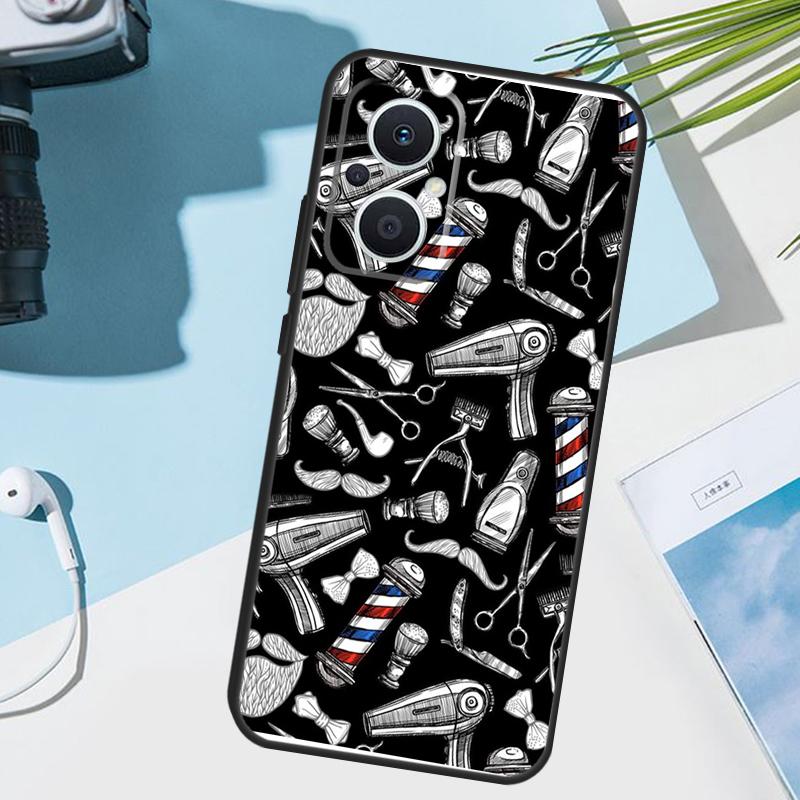 Barber Hair Stylist Cover For OPPO Reno 14F 13F 12F 11F 8T 7 8 Lite 10 11 12 13 14 OPPO Find X9 X8 X5 X6 Pro Case