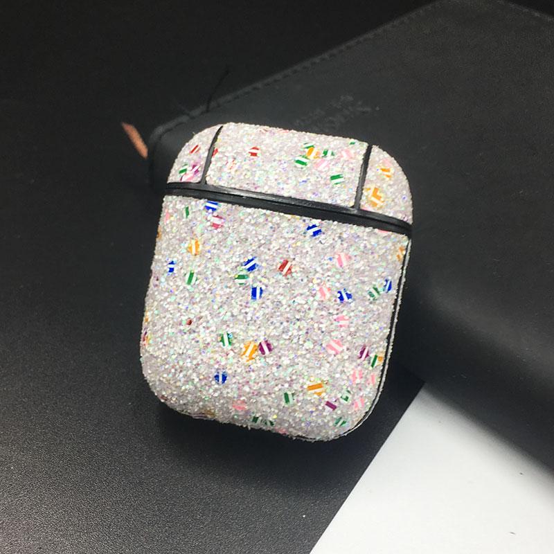 

Блестящий защитный чехол для наушников Airpods 1 2, жесткий ПК-бампер для AirPods 2, аксессуары для наушников For Airpods 1/2 серебряный