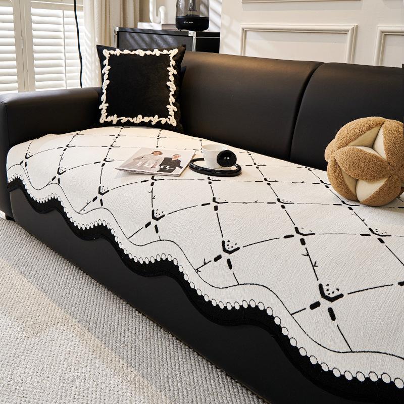 

Современная простая и высококлассная подушка для дивана Chenier, нескользящая, универсальная для четырех сезонов, подушка для сиденья дивана прямой ряд, чехол для дивана 90*70cm