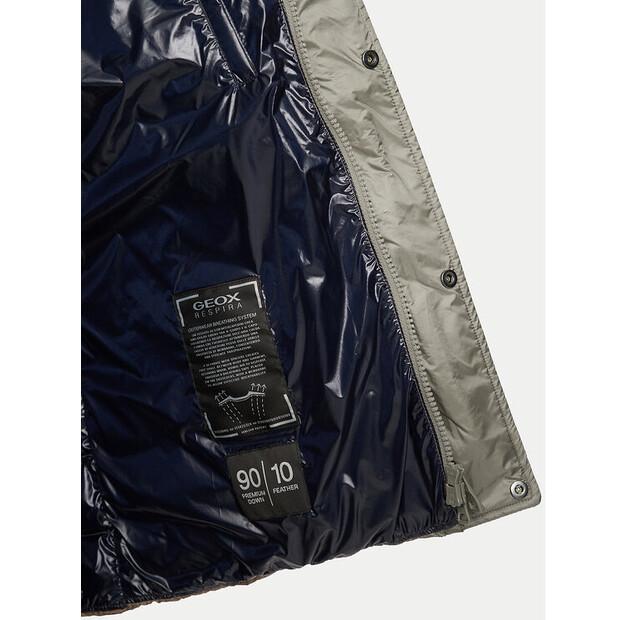 Geox Warrens Down Jacket M4625E T3146 F5259 Beige Regular Fit