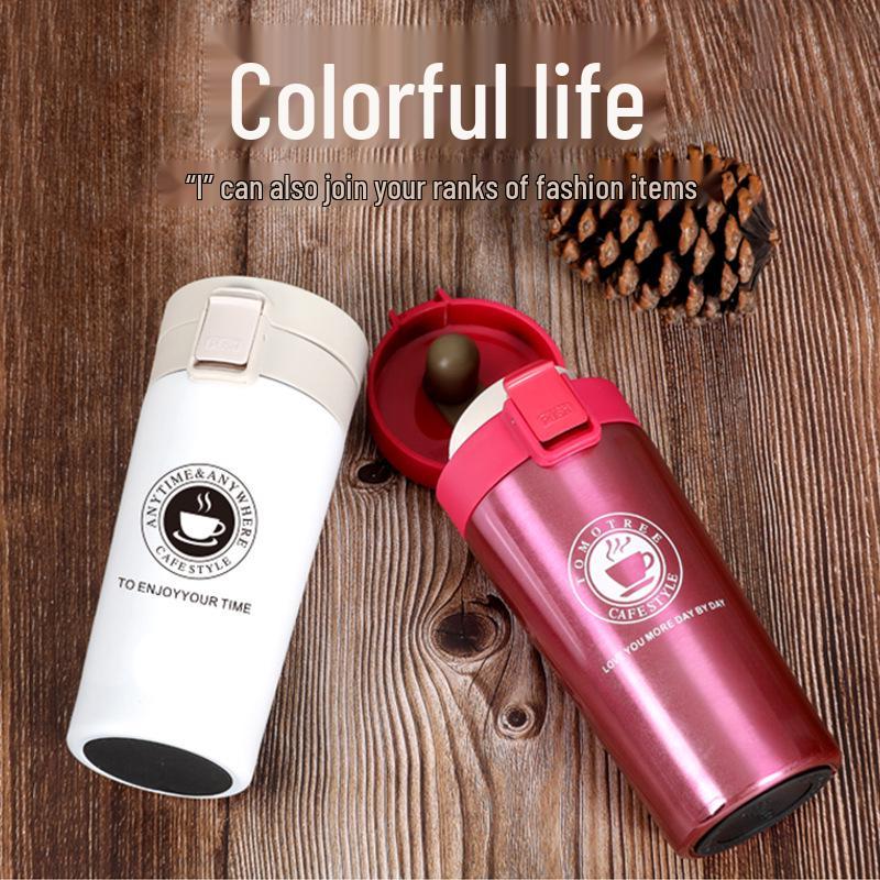 304 Stainless Steel Insulated Coffee Cup - Creative Vacuum Design, Perfect for Office, Outdoor, and Car Use